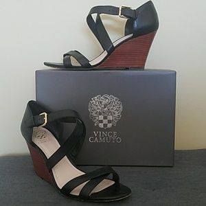 Vince Camuto strappy wedge sandal